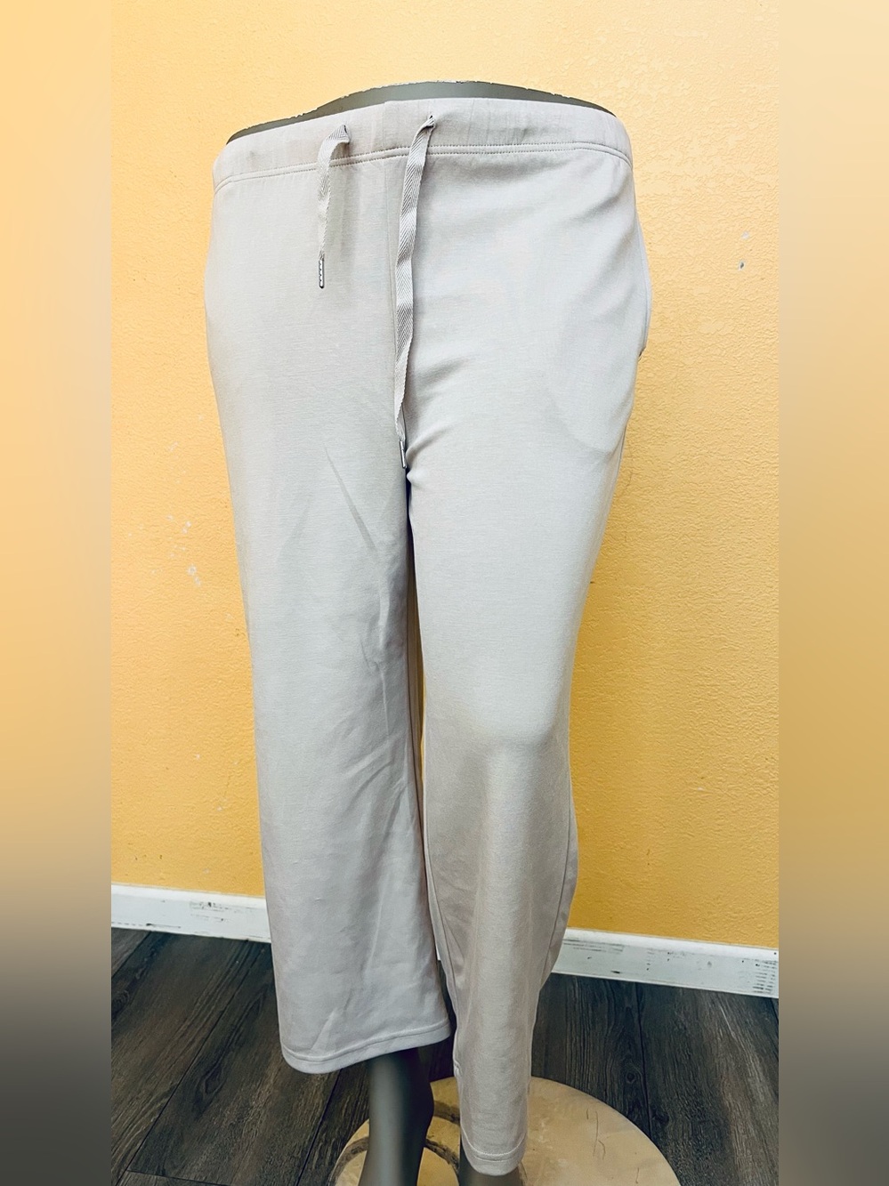 Women’s Beige Drawstring Track Pants